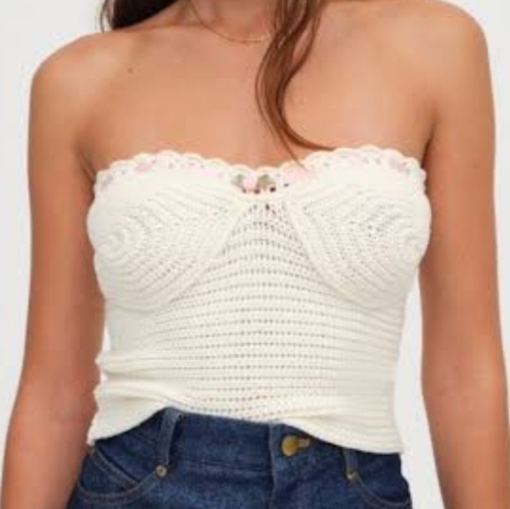 For Love and Lemons Kelsey Crochet Top